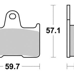 Plaquette de frein - Semi-métal R90 1996-2019