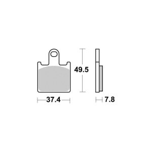 Plaquette metal fritte R90 2006-2018
