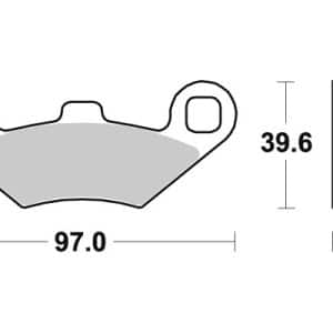 Plaquette de frein - Semi-métal R90 1996-2016