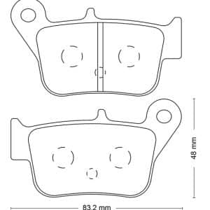 Plaquette metal fritte R90 2011-2019