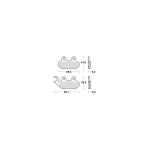 Plaquette metal fritte R90 1999-2025