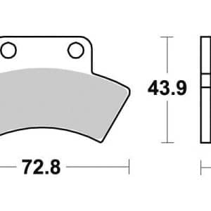 Plaquette de frein - Semi-métal R90 1996-2019