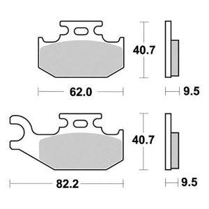 Plaquette de frein - Semi-métal R90 2000-2020