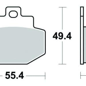 Plaquette de frein - Semi-métal R90 2000-2025