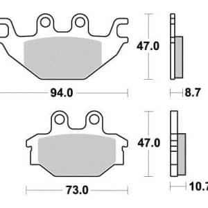 Plaquette metal fritte R90 2003-2022