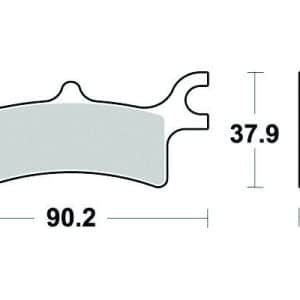 Plaquette de frein - Semi-métal R90 2002-2014