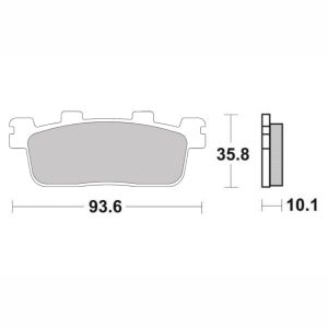 Plaquette metal fritte R90 2005-2025