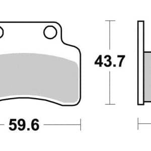 Plaquette de frein - Semi-métal R90 1998-2019