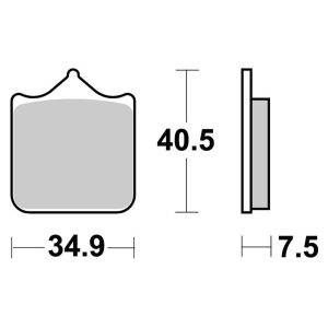 Plaquette metal fritte R90 2000-2025