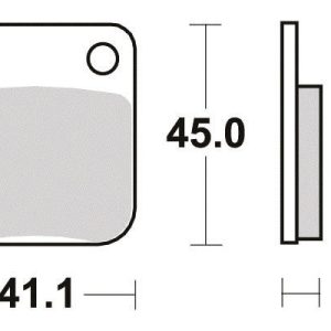 Plaquette de frein - Semi-métal R90 1983-2023