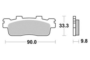 Plaquette metal fritte R90 2009-2022