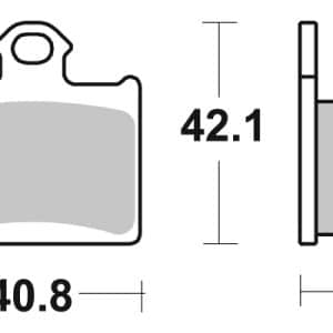 Plaquette de frein - Semi-métal R90 2011-2023