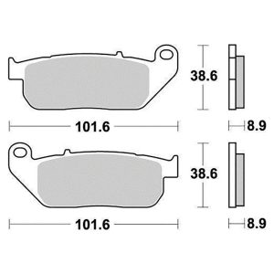 Plaquette metal fritte R90 2004-2013