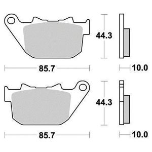 Plaquette metal fritte R90 2004-2013