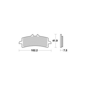 Plaquette metal fritte R90 1992-2025