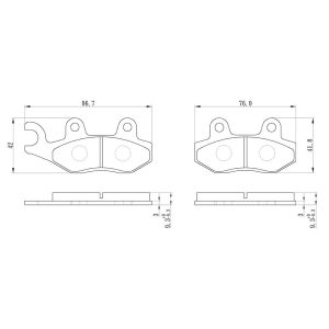 Plaquette metal fritte R90 2008-2019