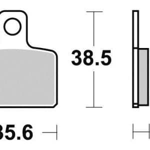 Plaquette de frein Perftec Métal Fritté haute performance 2004-2019
