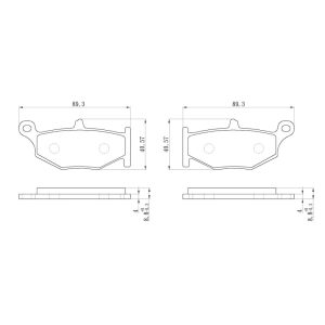 Plaquette metal fritte R90 2017-2019