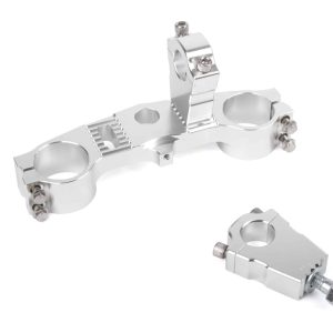 Té de Fouche Supérieur Kawasaki KX80/85 + Pontet 55mm pour Guidons Ø28,6mm 1998-2004