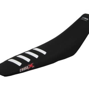 HOUSSE DE SELLE HUSQVARNA TC 50 - UGS COLOR WAVE BLACK-WHITE 2017-2023