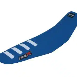 HOUSSE DE SELLE HUSQVARNA FC-TC - FE-TE - UGS COLOR WAVE BLUE-WHITE 2023-2025