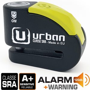 Antivol SRA - Bloque Disque Noir et jaune ø10 mm - Hi-Tech Alarme
