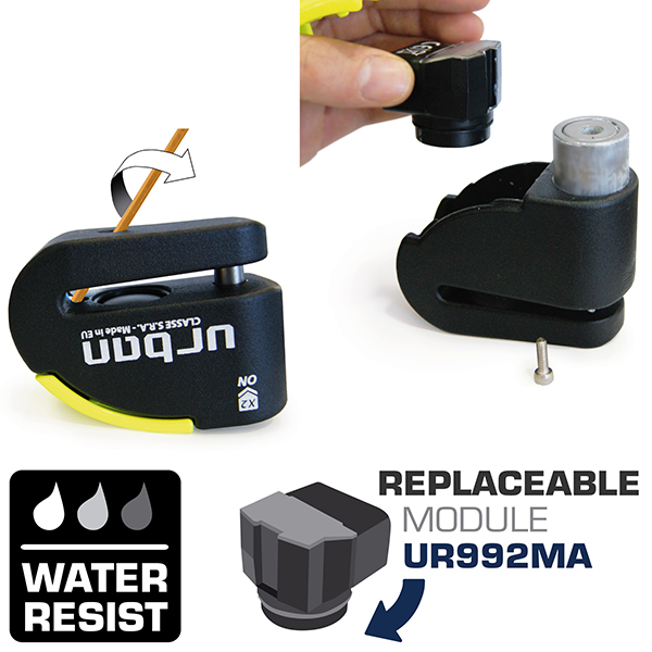 Antivol SRA - Bloque Disque Noir et jaune ø10 mm - Hi-Tech Alarme – Image 5