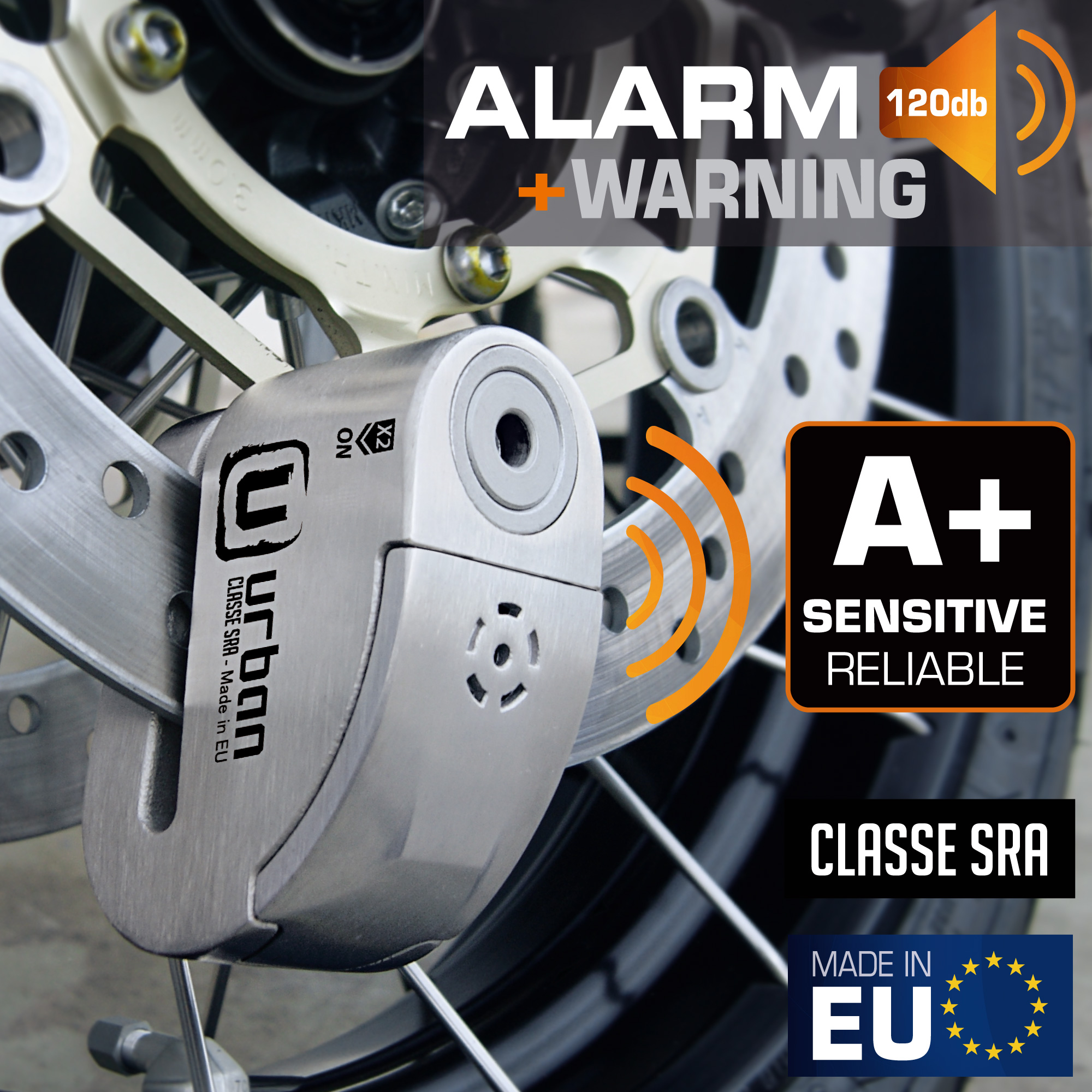 Antivol SRA - Bloque Disque Acier INOX ø14 mm - Hi-Tech Alarme – Image 8