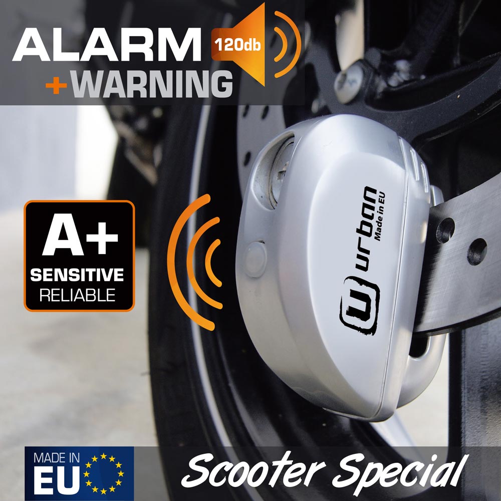Bloque Disque ø6 mm avec ALARME et AVERTISSEUR métal brossé – Image 3
