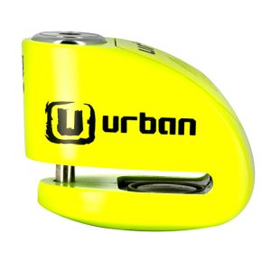 Bloque Disque Ø6 mm avec ALARME - Jaune Fluo