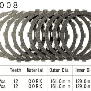 Kit Disques d'Embrayage Garnis Gl1500 Gold Wing / 1988-1989