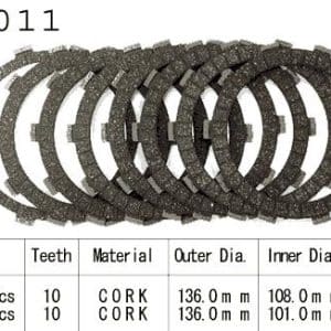 Kit Disques d'Embrayage Garnis Xrv650 Africa-Twin / 1988-2015