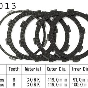 Kit Disques d'Embrayage Garnis Ca 125 Rebel / 1995-2017