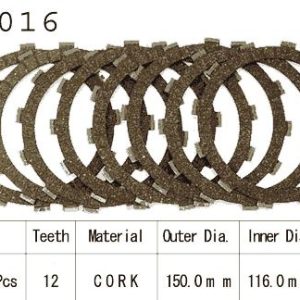 Kit Disques d'Embrayage Garnis Cross Cr250/500 / 1990-2014