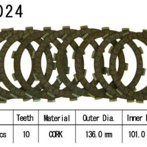 Kit Disques d'Embrayage Garnis Cbr900 Rr / Gsx-R600 / 1997-2002