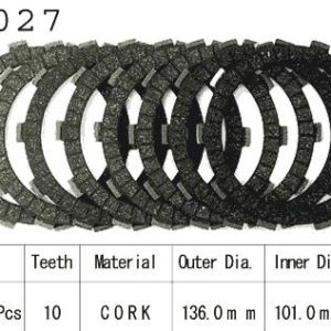 Kit Disques d'Embrayage Garnis Vfr800 Fi / 2000-2001