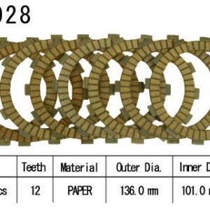 Kit Disques d'Embrayage Garnis Cross Cr125 R / 2000-2013