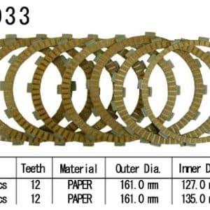 Kit Disques d'Embrayage Garnis Gl1800 Gold Wind / 2001-2017