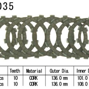 Kit Disques d'Embrayage Garnis Gsf1200 Bandit / 1996-2016