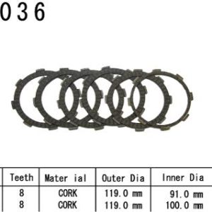 Kit Disques d'Embrayage Garnis Cr-F 230 F / 2004-2009