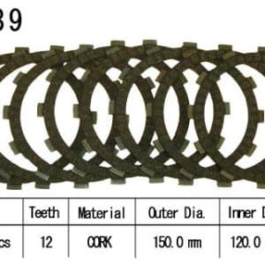 Kit Disques d'Embrayage Garnis Cb350 K4 / 1974-1979