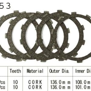 Kit Disques d'Embrayage Garnis Cb250 Rs / 1980-1983