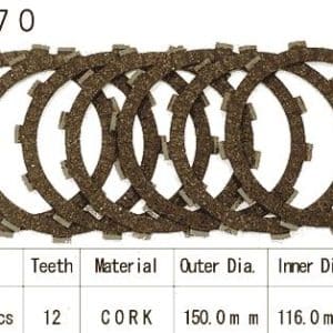 Kit Disques d'Embrayage Garnis Nx650 Dominator / 1983-2002