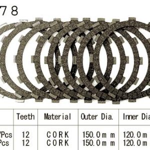 Kit Disques d'Embrayage Garnis Cb650 C / 1979-2006