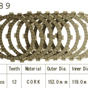 Kit Disques d'Embrayage Garnis Vt1100 C Shadow / 1984-2001