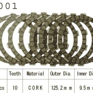 Kit Disques d'Embrayage Garnis Tzr 125 R / 1990-1995