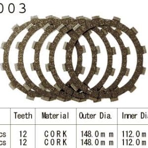 Kit Disques d'Embrayage Garnis Xv 125 Virago / 1989-2004