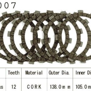 Kit Disques d'Embrayage Garnis Cross Tzr 250 / 1987-2010