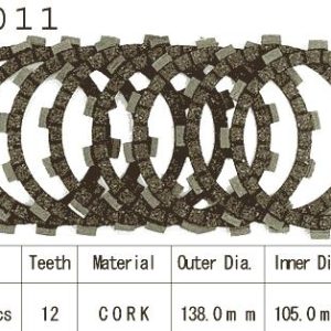 Kit Disques d'Embrayage Garnis Cross Yz 125 / 1993-2023