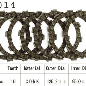 Kit Disques d'Embrayage Garnis Cross Yz 80/ / 1993-2014